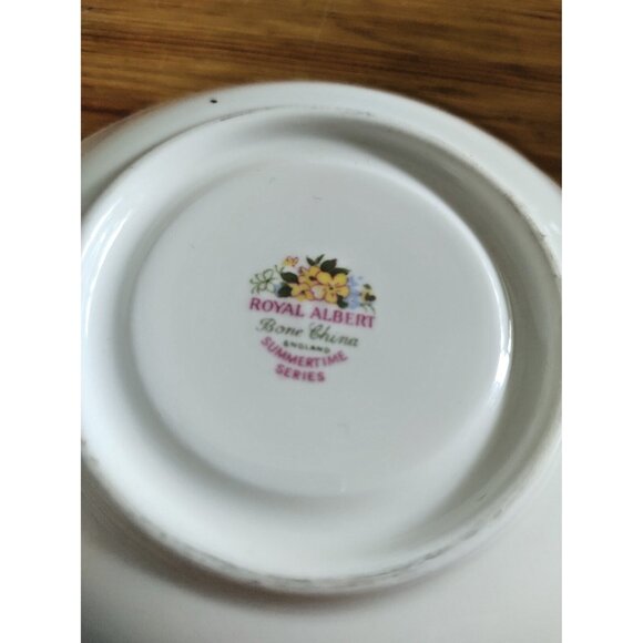 Vintage Royal Albert Cup & Saucer Set Summertime Series Partridge Pea - Picture 10 of 13